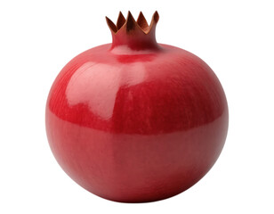 Vibrant Red Pomegranate A Juicy Fruit with a Crown