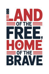 Land of the Free | Home of the Brave USA Shirt. Patriotic USA shirt celebrating freedom — perfect for July 4th, Memorial Day & more!
