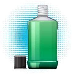  Green Mouthwash Bottle Vector Illustration © GraphicsRF