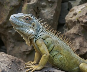 Obraz premium Iguana lizard reptiles animal wildwilfe