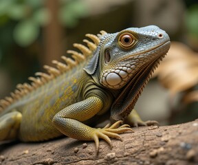 Fototapeta premium Iguana lizard reptiles animal wildwilfe