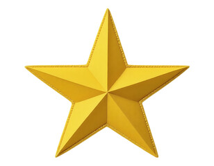 Obraz premium Golden Five-Pointed Star Ornament