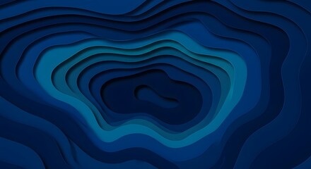 Obraz premium Abstract blue background with seamless wavy patterns, ideal for digital art and sea-inspired designs