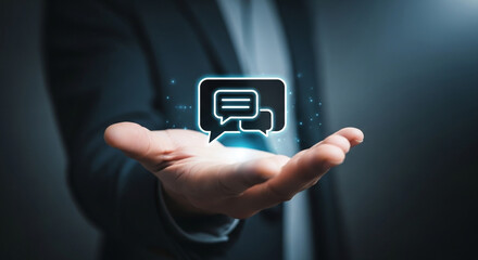 New email notification concept for business e-mail communication and digital marketing. business people touch on email in virtual screen