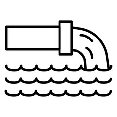 Water Waste Pipe Vector