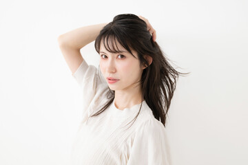 Fototapeta premium ミドル女性 ビューティー ヘアケア