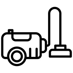 Obraz premium commercial cleaning line icon