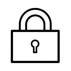 Lock icon on transparent background. PNG. Web, website, internet, digital icon, symbol, sign isolated on transparent background