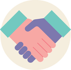 Handshake Icon &ndash; Flat Vector Symbol for Business Deal or Partnership