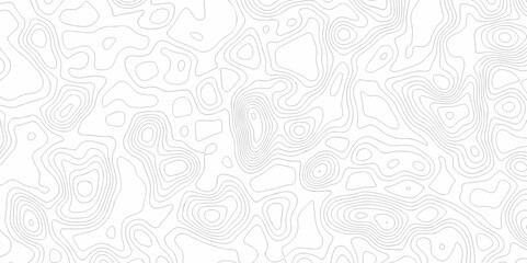 Abstract Modern location topography discovery vector topo map design White background with topographic world grid wave Topographic map geographic line texture.	
