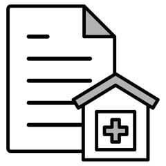 イラストアイコン素材：医療ファイル