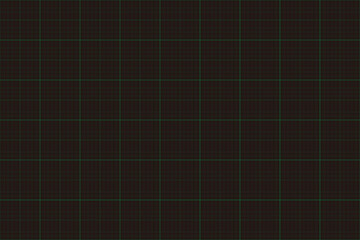 Black Background Grid Paper with Green Lines – Vector Template