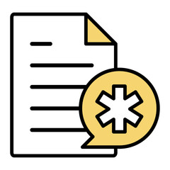 Obraz premium イラストアイコン素材：医療ファイル