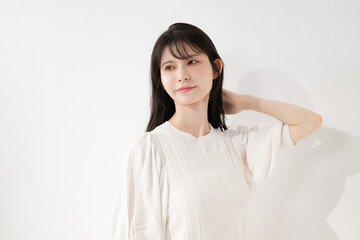 笑顔のミドル女性