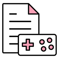 Fototapeta premium イラストアイコン素材：ゲームファイル