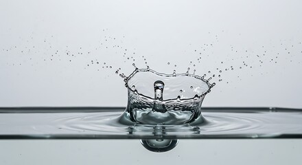 Water Drop Impact: A Serene, Minimalist Study