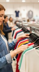 Shopping Experience Clothing Store Retail Space Indoor Environment Customer Perspective Fashion Exploration and Selection Process