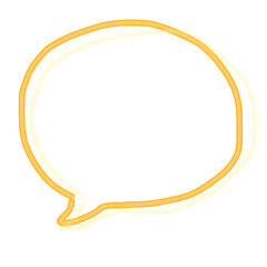 ふきだし（オレンジ）