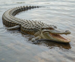 Crocodile aligator reptil predator wildlife