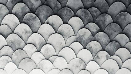 gray white fish scale wave texture background 2