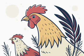 Poultry Graphic for Butcher or Farm Branding