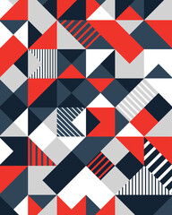 Modern wallpaper abstract geometric shapes pattern