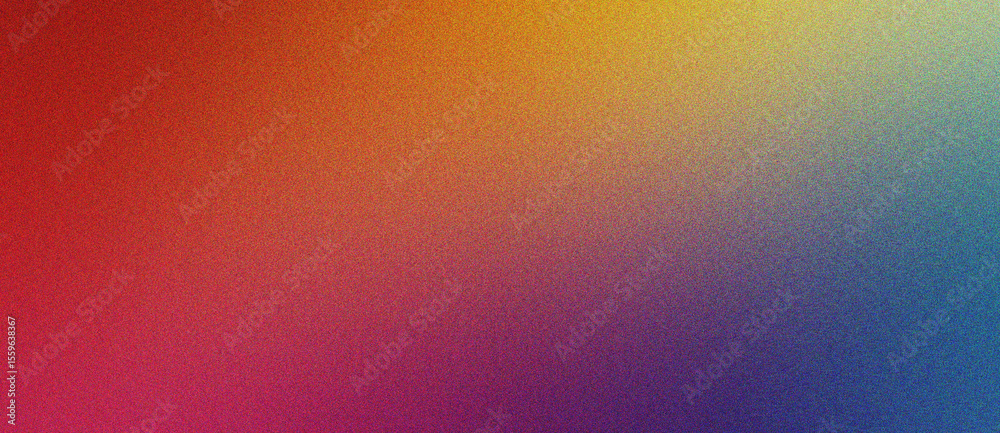 Wall mural red, orange and coral gradient noise texture abstract effect with gentle fade and soft grainy finish