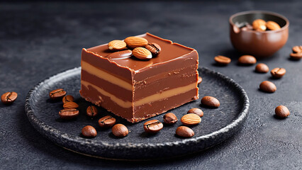 World Chocolate Day celebration. Assorted chocolate treats on a dark background. Sweetness, indulgence, and dessert temptation.