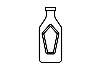 Icono de botella de salsa 