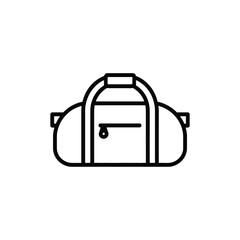 Minimalist Duffel Bag Icon for Travel Gym and Sports Equipment