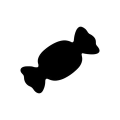 Candy silhouette vector flat illustration design.