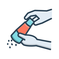 Vector color shadow icon for Flavoring
