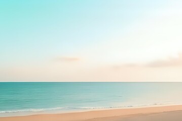 Obraz premium Minimalist Abstract Waves in Soft Pastel Colors on White Background