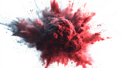 blast on transparent background minimal on white
