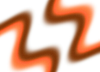 Abstract vibrant background orange red abstract grainy gradient shape cutout on transparent background