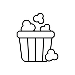 Popcorn Icon vector stock illustration