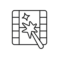 Visual Effects Icon vector stock illustration