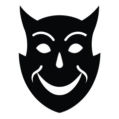 Cyber Criminal Mask Icon, Hacker Face Vector, Identity Theft Symbol, Cybersecurity Silhouette, Anonymous Graphic

