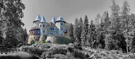 castle savoia of gressoney italy