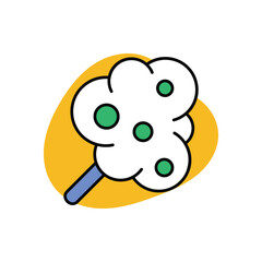 Cotton Candy Icon vector stock illustration