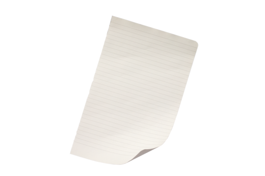 blank lined paper notebook paper with torn edges isolated on transparent background,note paper message office business tag sign