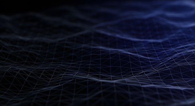 Dark blue abstract web pattern for a technology or business internet background