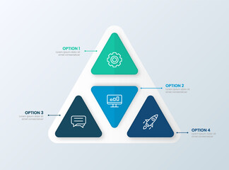 Triangle Infographic Design for Presentation