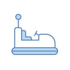 Bumper Cars Icon vector stock illustration