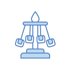 Swing Ride Icon vector stock illustration