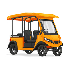 Fototapeta premium Yellow tok tok traditional transport 