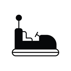 Bumper Cars Icon vector stock illustration