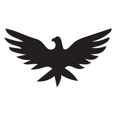 Eagle icon vector silhouette