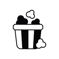 Popcorn Icon vector stock illustration