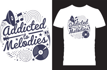 Music t shirt design concept